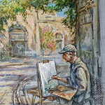 sketch of a corner of Old Jaffa
tinted paper,acrylic,pastel.
fragment