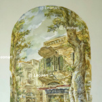 Tel Aviv,Jaffa.
watercolor,paper,acrylic.
Option.
size 50 * 32cm